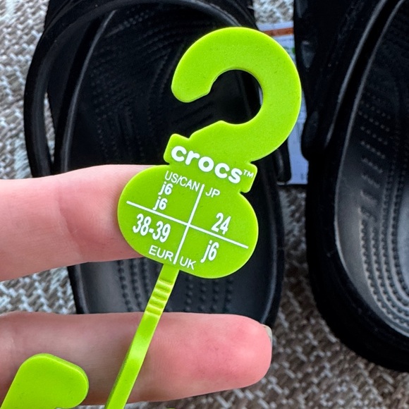 Women’s Soft Velvet Black Crocs - Picture 7 of 9